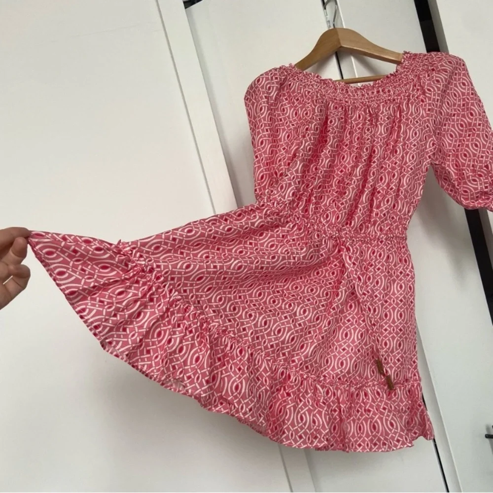 Paloma Blue - Calypso Dress - Pink Rose - Lynx Pattern - Size Small - NWT - Picture 8 of 16